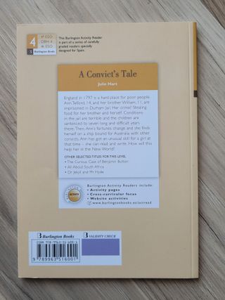 Libro A Convict ́s Tale de Julie Hart 4 ESO