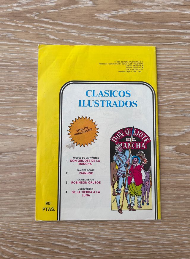 Comic Don Quijote de la mancha clasicos ilustrados