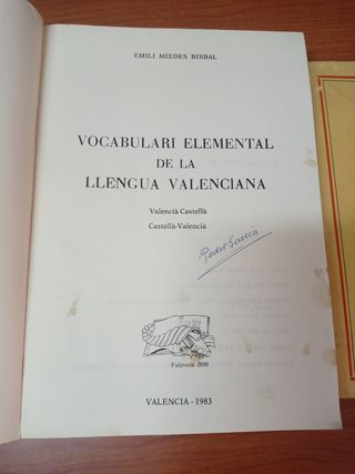 Libros sobre vocabulario valenciano