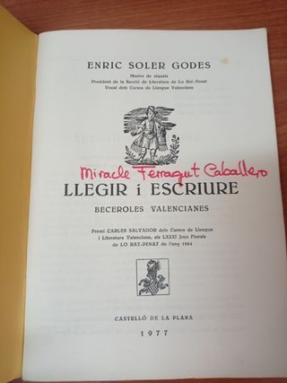 Libros sobre vocabulario valenciano