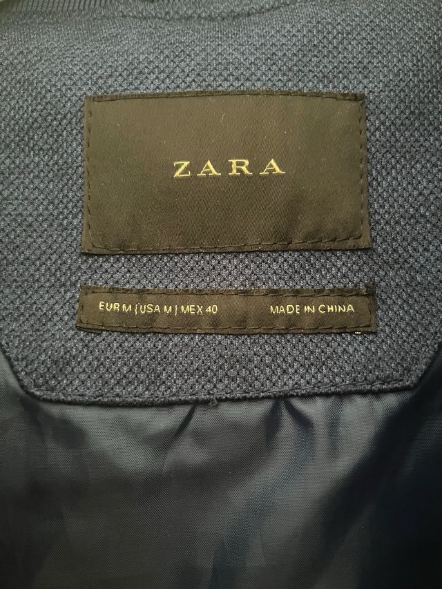 Cazadora bomber Zara azul - Talla M