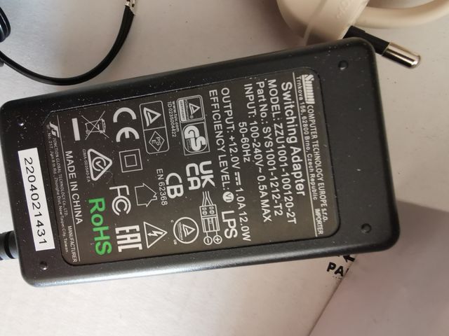 Alimentatore 12V 1A -