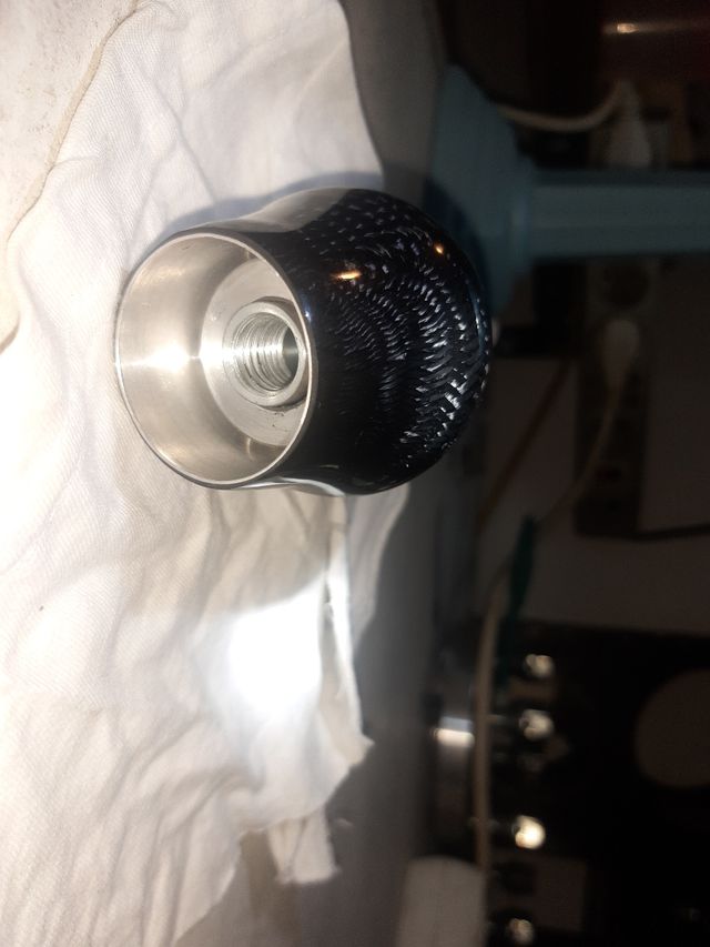 Pomo palanca cambio carbono