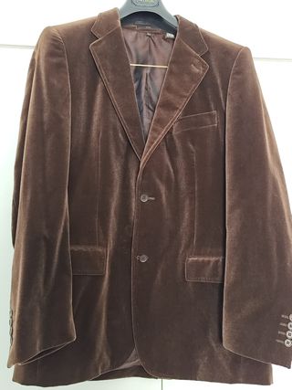 Chaqueta terciopelo marrón Zara 