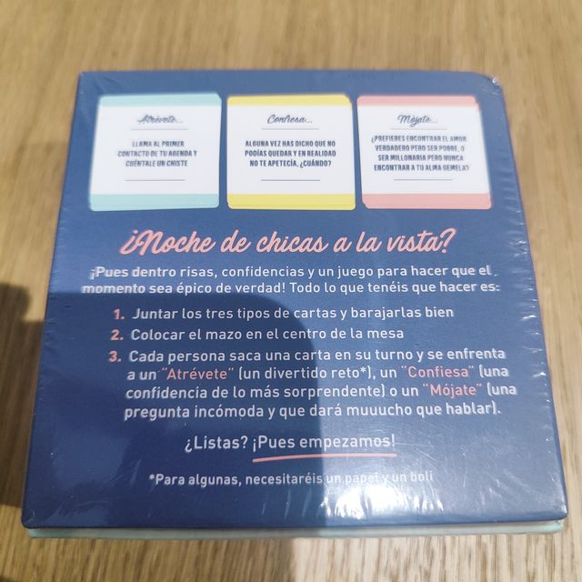 Atrévete, confiesa o mójate - Juego mesa