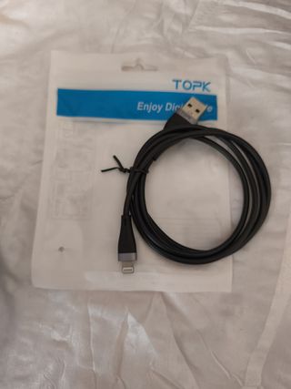 Cable USB TOPK iPhone Completamente nuevo. Sin uso