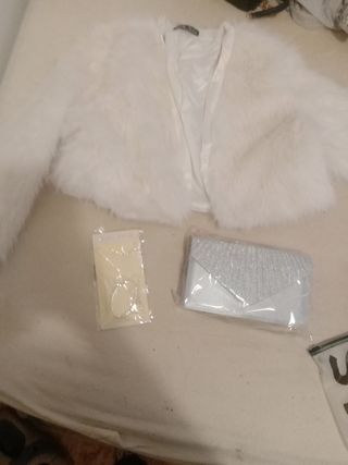 Chaqueta blanca & Bolso fiesta