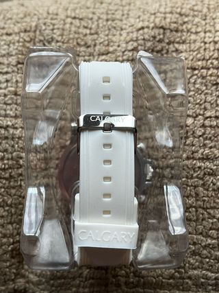 Reloj Calgary blanco nuevo