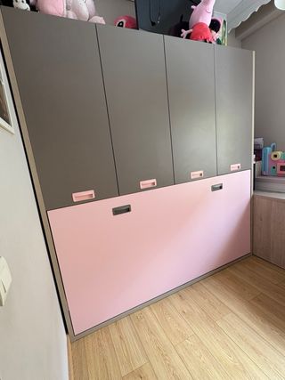 Dormitorio juvenil, cama abatible 90