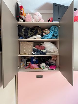 Dormitorio juvenil, cama abatible 90