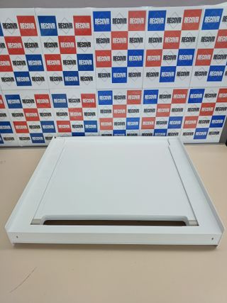 ✅ C+P Kit de Unión Universal con Estante Deslizable para Lavadoras y Secadoras, Apto para Lavadoras con Profundidad de 47-62 cm, Fácil de Instalar, Blanco, Lavadoras con Panel Recto
