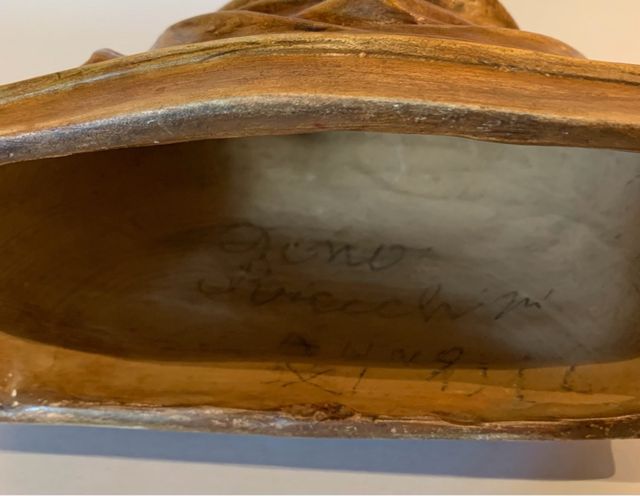 Busto ceramica Michelangelo a firma Ricchini