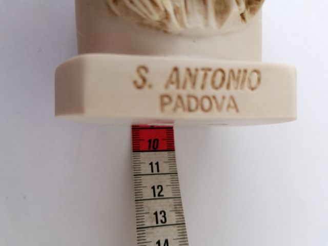 PORTA CANDELA SANT'ANTONIO SCOLPITO A MANO SOUVENI