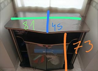 Mueble TV - Negro/Marrón