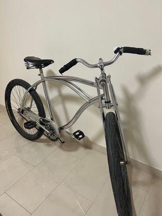 Bicicleta Fixie Cromada