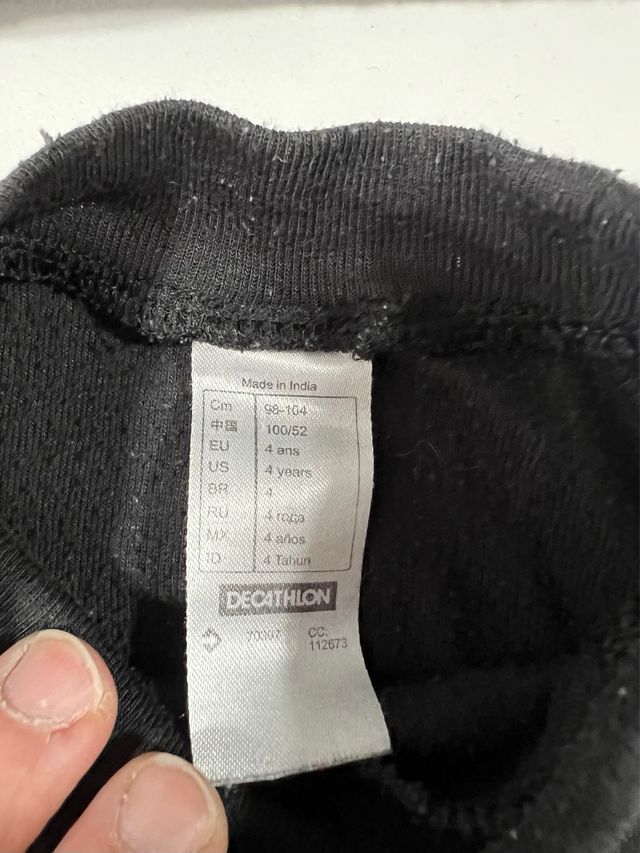 Lote de 2 camisetas interiores de niño de Decathlon