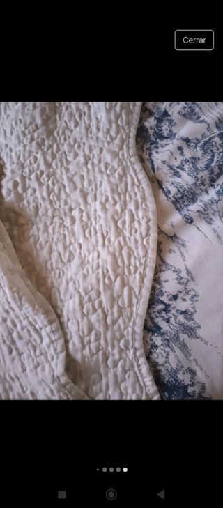 Edredón blanco algodón - estrellas