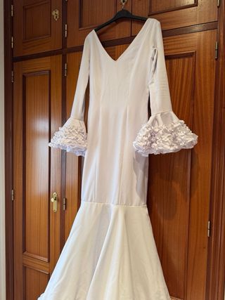 Traje Flamenca Blanco