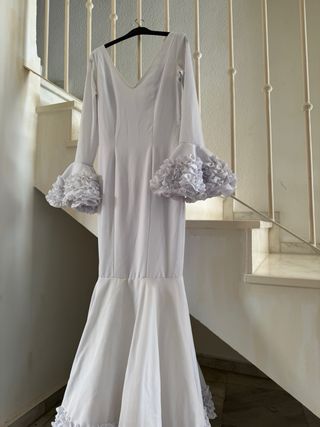 Traje Flamenca Blanco