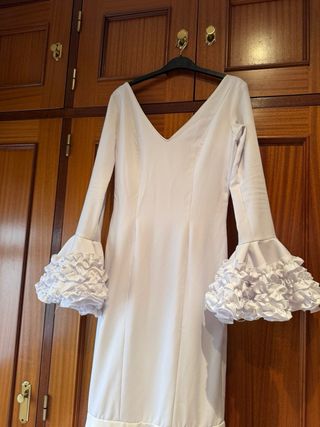 Traje Flamenca Blanco