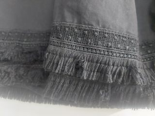 Mini Falda Desigual Negra - Bordada