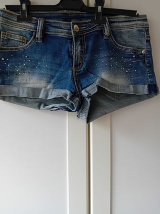 Pantaloncino jeans elasticizzato