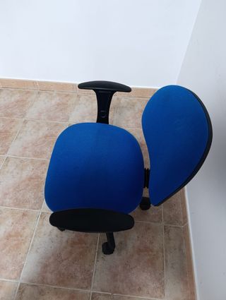 Silla escritorio azul