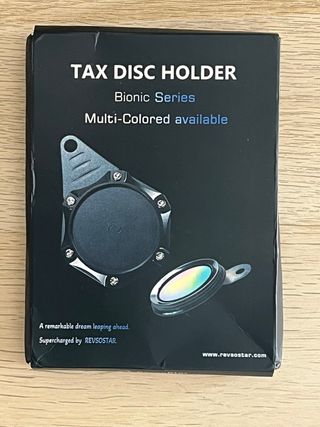 Disco Moto pegatina medioambiental