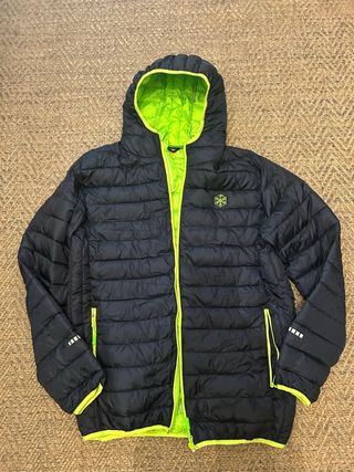 Chaqueta Pluma Free Day XL - Negra/Verde