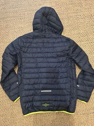 Chaqueta Pluma Free Day XL - Negra/Verde