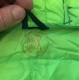 Chaqueta Pluma Free Day XL - Negra/Verde
