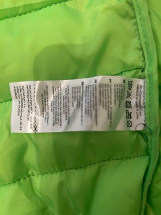 Chaqueta Pluma Free Day XL - Negra/Verde