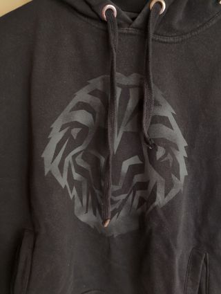 Sudadera infantil negra Athletic con capucha