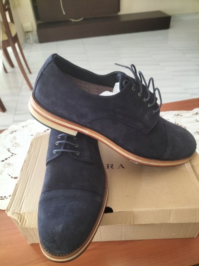 De Vestir Mocasines Hombre Verano Zara Zapatos Zara Hombre Azules