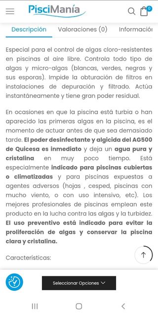 Algicida AG-500 y PH Plus OFERTA!!