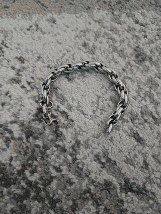 Bracciale uomo intrecciato maglia grossa