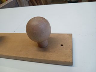 Appendiabiti da muro in legno naturale 