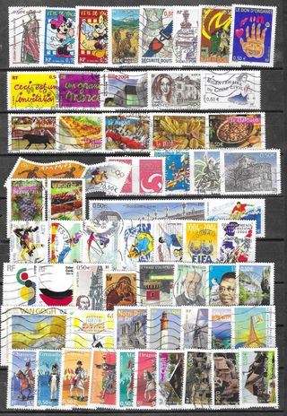 LOTE DE SELLOS USADOS DE FRANCIA 2004