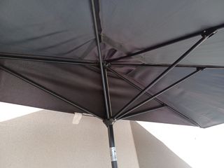 Parasol rectangular gris