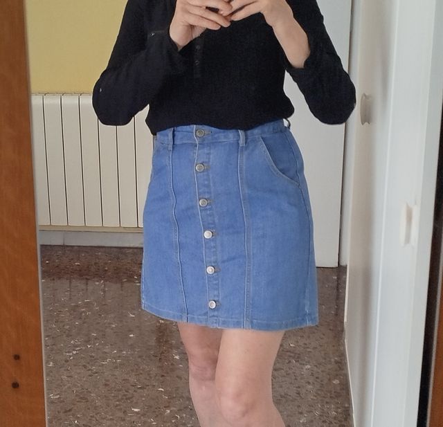 Falda denim T-S