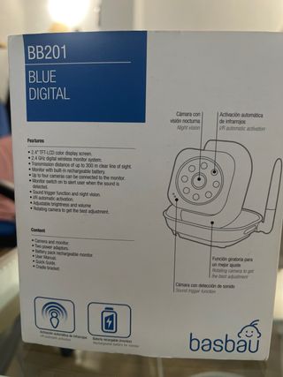 Cámara Bebé Basbau BB201 | Vigilabebés Digital