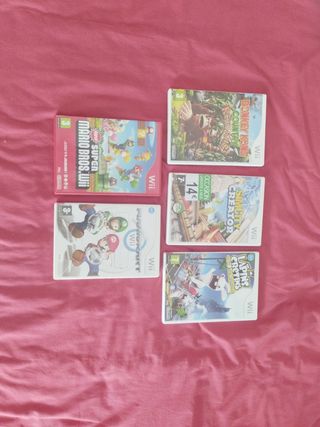 Wii blanca + 5 juegos