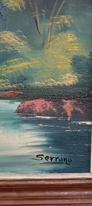 Cuadro al óleo firmado por Serrano