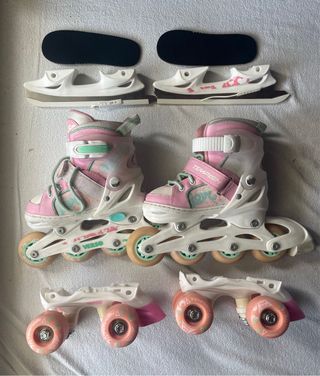 Patines Tempish extensible y de guia intercambiable talla 26 29
