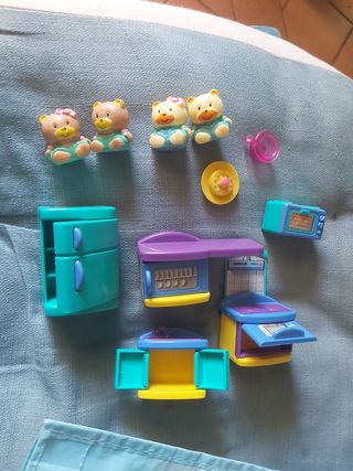 Miniature casa bambole orsetti