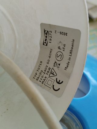 Lampara infantil Ikea nubes