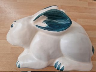 Coniglietto da parete in ceramica