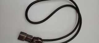 Collar Uno de 50 - Piel y Cremallera