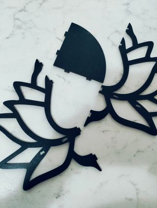 Mensola a muro fiore loto