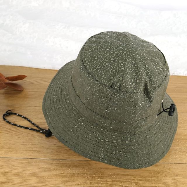 Sombrero de pescador plegable impermeable verde